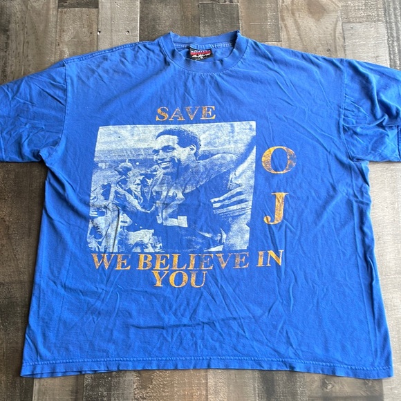 Vintage 90s America’s favorites for Magic Johnson T’s featuring O.J. Simpson